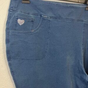 Quacker Factory Blue Jeggings